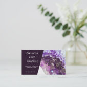 Healing Stones Amethyst Visitekaartje (Staand voorkant)