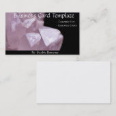 Healing Stones Energy Roos Quartz Visitekaartje (Voorkant / Achterkant)