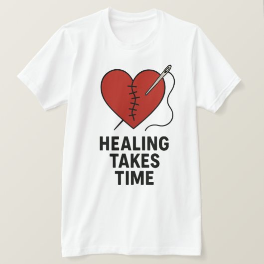 Healing Takes Time Mental Health Support T-shirt (Design voorkant)