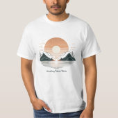Healing Takes Time" Minimalist T-Shirt | Lake & Mo (Voorkant)