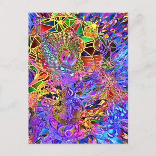 Healing theArt Dreamweaver Dreamweaver Turtle Briefkaart (Voorkant)