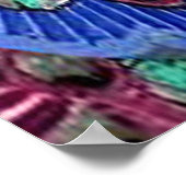 Healing Therapy - Bloem blauw Poster (Hoek)