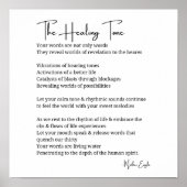 Healing Tone Geluidsgedicht poster muurkunst decor (Voorkant)