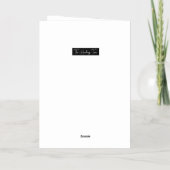 Healing Tone Sound gedicht Folie Wenskaart (Achterkant)