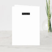 Healing Tone Sound gedicht Folie Wenskaart (Achterkant)