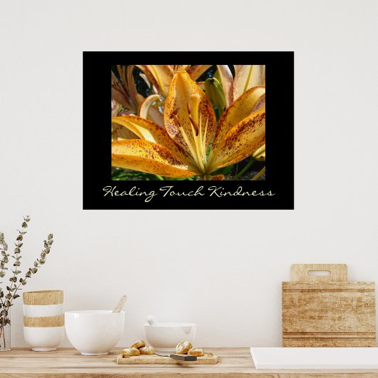 Healing Touch Kindness art prints Oranje Lily (Keuken)