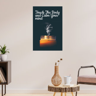 Healing Touch Spa Quote Candle Poster