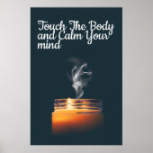 Healing Touch Spa Quote Candle Poster (Voorkant)