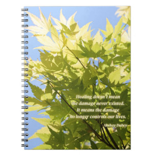 Healing Tree, inspirerend quote - notitieboek