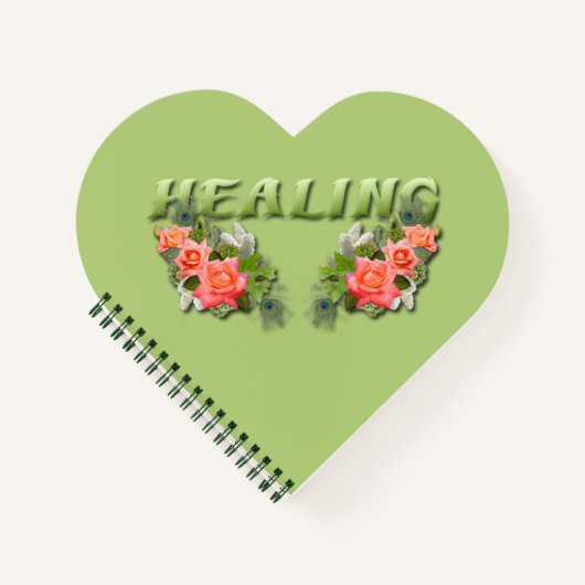 Healing Verse Plain Heart Notitieboek (Voorkant)