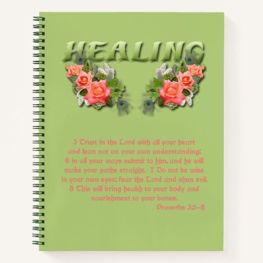 Healing Verse Recept Notitieboek (Voorkant)