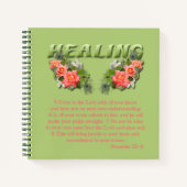 Healing Verse Wide Ruled Notitieboek (Voorkant)