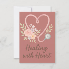 Healing with heart  bedankkaart