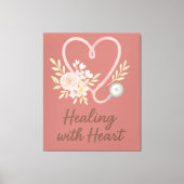 Healing with heart canvas afdruk (Voorkant)