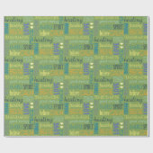 Healing Words Typographic Cadeaupapier (Vlak)