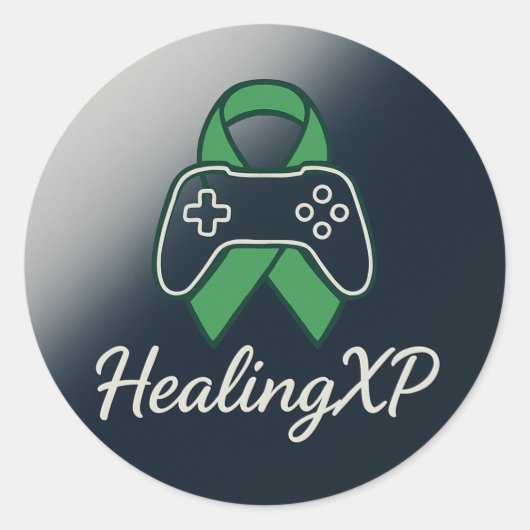HealingXP Ondersteuning Ronde Sticker (Voorkant)