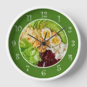 Healish Food Theme Kitchen Wall Clocks (Voorkant)