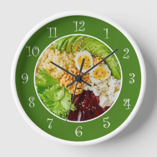 Healish Food Theme Kitchen Wall Clocks