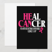 Healkanker met God niets is onmogelijk (4) Save The Date (Voorkant / Achterkant)