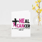 Healkanker voor niets is onmogelijk met God Luk Kaart (Gele Bloem)