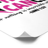 Healkanker voor niets is onmogelijk met God Luk Poster (Hoek)