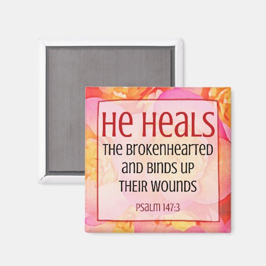 HEALS - Psalm 147:3 Magneet (Voorkant / Achterkant)