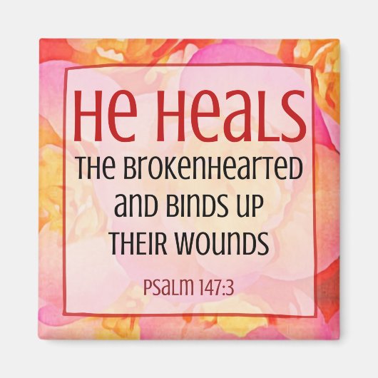 HEALS - Psalm 147:3 Magneet (Voorkant)