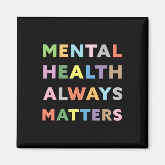 Health Altijd Problemen Bewustzijn Therapeut Magneet (Voorkant)