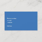 Health and fitness visitekaartje (Achterkant)