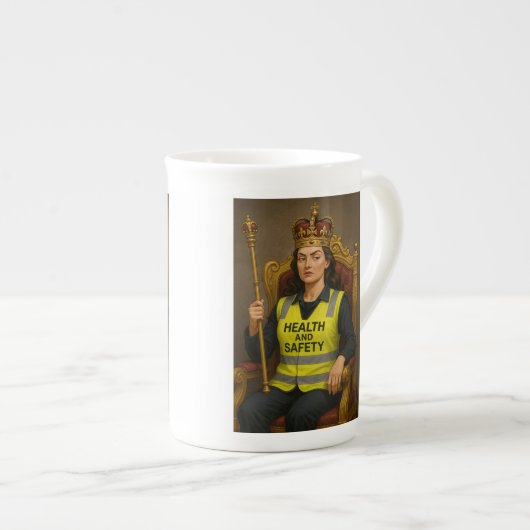 Health and Safety Queen mug Porselein Kop (Voorkant rechts)
