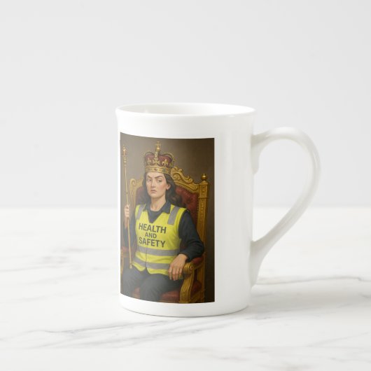 Health and Safety Queen mug Porselein Kop (Rechts)