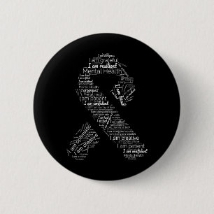 Health Awareness Green Ribbon in mei steun Ronde Button 5,7 Cm