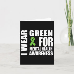 Health Awareness Green Ribbon Ondersteuning Kaart