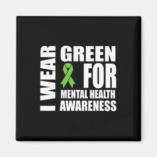 Health Awareness Green Ribbon Ondersteuning Magneet