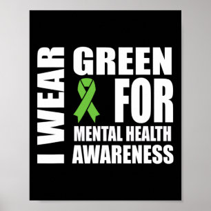 Health Awareness Green Ribbon Ondersteuning Poster
