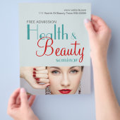 Health Beauty Seminar Flyer-uitnodiging Flyer (Hand)