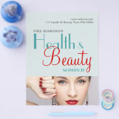 Health Beauty Seminar Flyer-uitnodiging Flyer (Enkel)