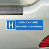 Health Care Bumpersticker blauw (Op auto)
