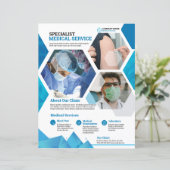 Health Care Clinic Service Flyer (Staand voorkant)