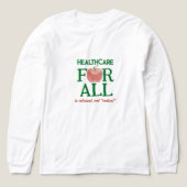 Health Care for All Is Rational Not Radical Tri-Blend Shirt (Voorkant)