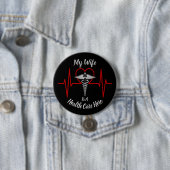 Health Care Hero Wife Ronde Button 7,6 Cm (In situ)