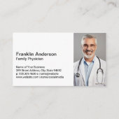 Health Care Worker | Medical Doctor Smiling Visitekaartje (Voorkant)