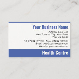 Health Center Next Appointment Card Visitekaartje