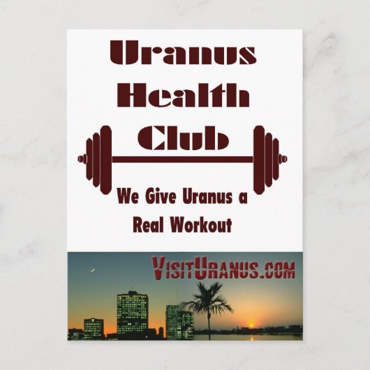 Health Club Briefkaart (Voorkant)