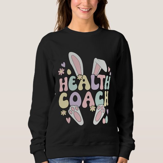 Health Coach Easter Bunny Health Coaching Easter D Trui (Voorkant)