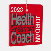 Health Coach Extraordinaire CUSTOM Keramisch Ornament (Rechts)