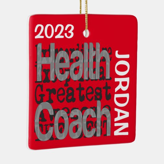 Health Coach Extraordinaire CUSTOM Keramisch Ornament (Rechts)