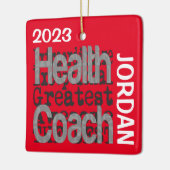 Health Coach Extraordinaire CUSTOM Keramisch Ornament (Links)