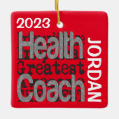 Health Coach Extraordinaire CUSTOM Keramisch Ornament (Voorkant)