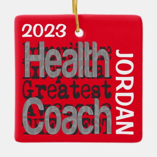 Health Coach Extraordinaire CUSTOM Keramisch Ornament (Voorkant)
